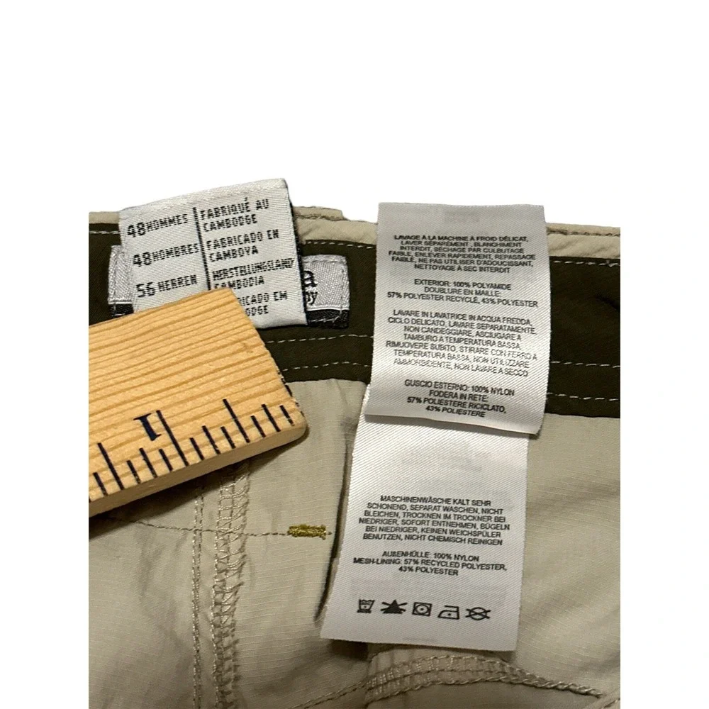 Columbia Mens Field‎ Gear Omni Shield Pants Size 38x32 Beige Roll Up Pants